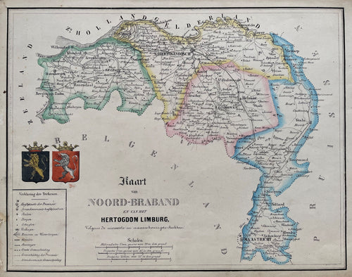 Noord-Brabant Limburg - De Giorgi - 1845