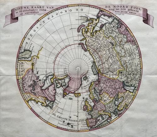 Wereld Noordpool World North Pole Arctic - I Tirion - 1735