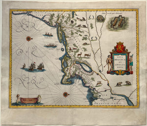 Noord-Amerika Nieuw-Nederland en Nieuw-Engeland - J Blaeu - 1642