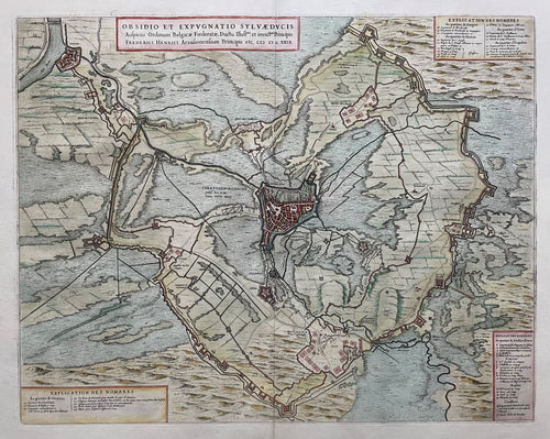 Den Bosch Beleg 's-Hertogenbosch 1629 Obsidio et Expugnatio Sylvæ Ducis - J Blaeu - 1649