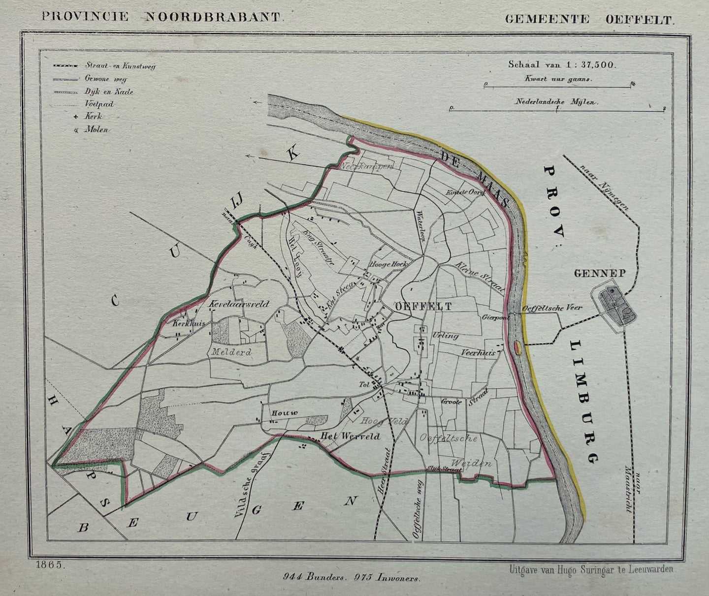 Oeffelt - J Kuijper / H Suringar - 1865