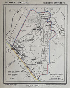 Onstwedde - Kuijper / Suringar - circa 1867