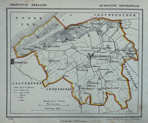 Oostkapelle - Kuijper / Suringar - 1866