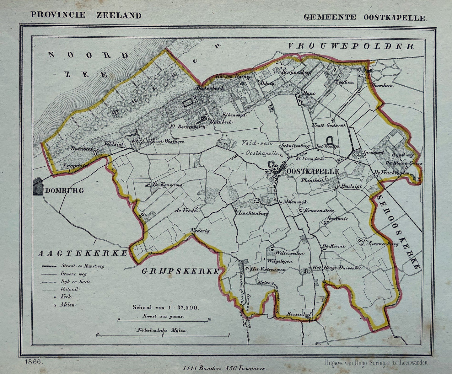 Oostkapelle - Kuijper / Suringar - 1866