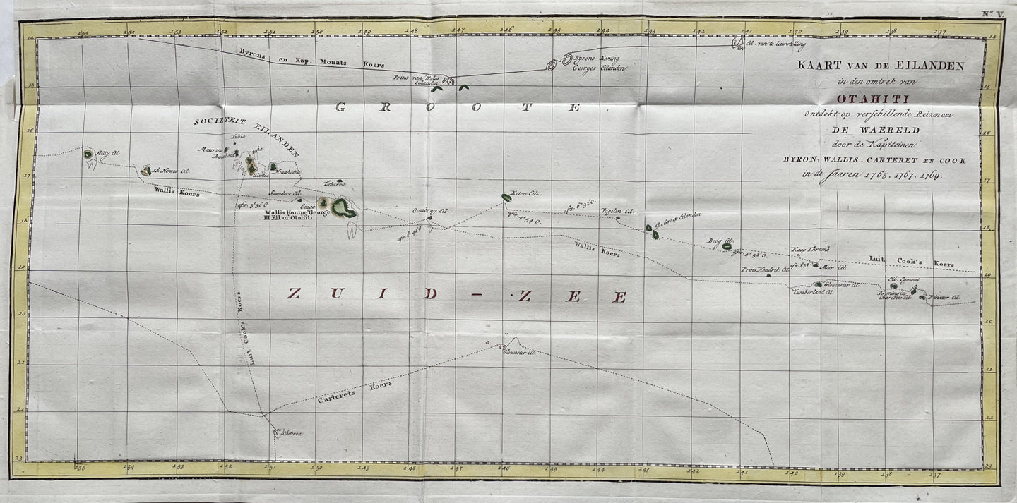 Pacific Polynesia Tahiti - J Cook - circa 1797