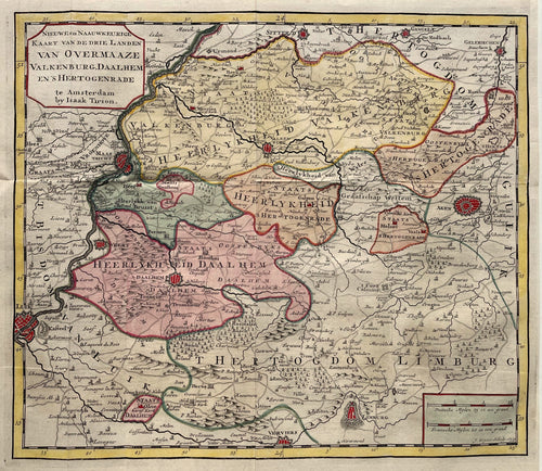 Limburg Landen van Overmaze - I Tirion / J Keizer - 1740