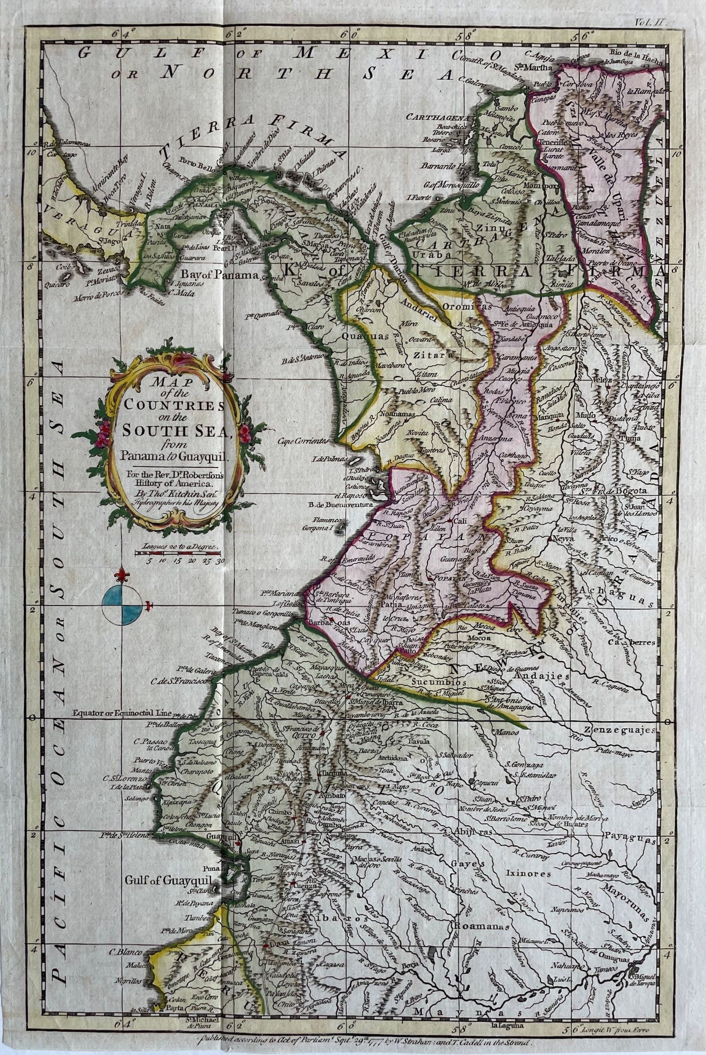 Colombia Panama Ecuador - Thomas Kitchin - 1777