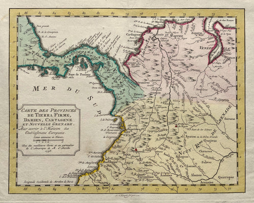 Colombia Panama - A van Krevelt / JN Bellin - 1773