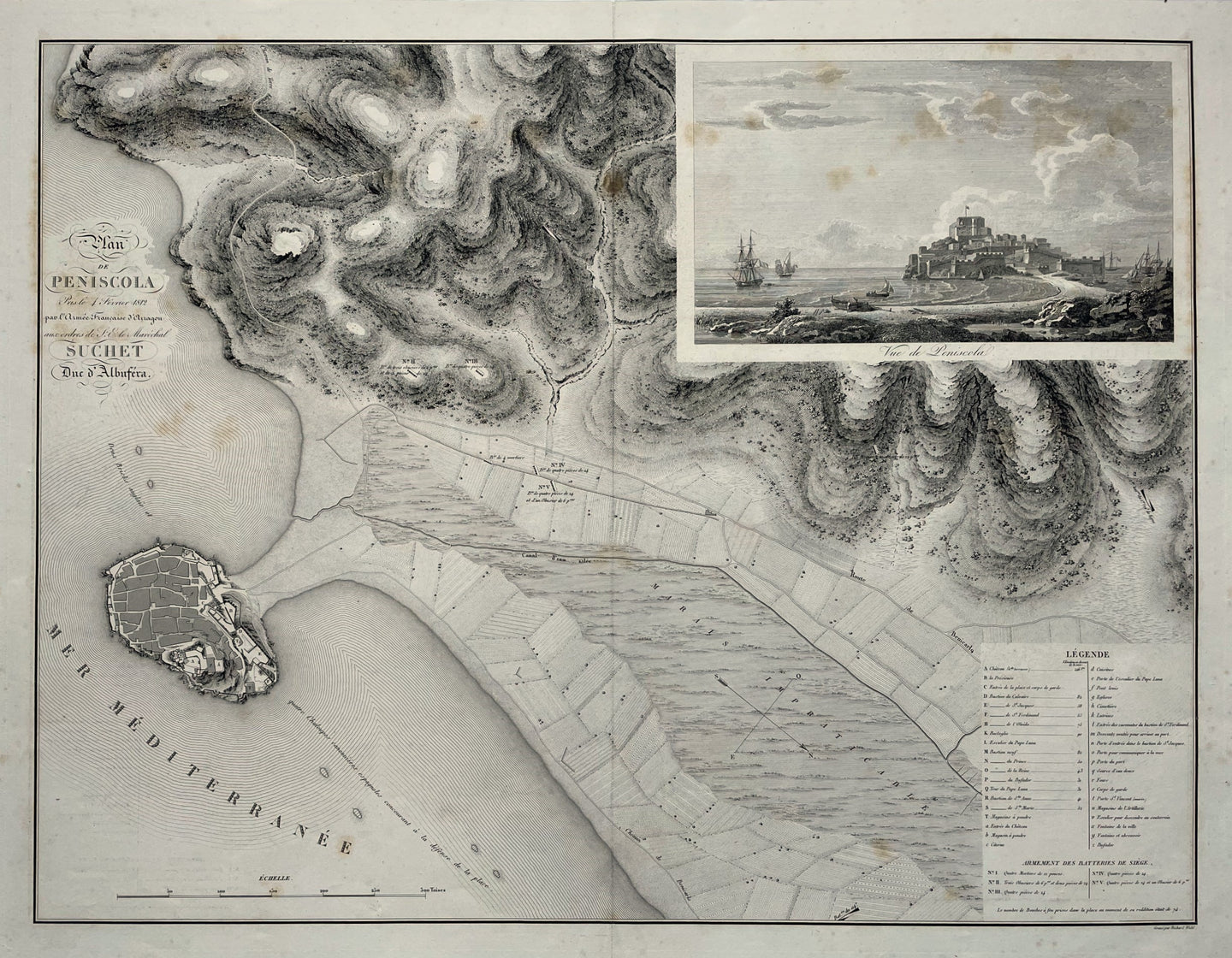 Spanje Peñíscola Spain - Marechal Suchet / Adolphe Bossange - 1828