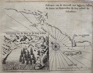 Peru Lima Callao Isla Pescadores Peru - I Commelin J Janssonius - 1646