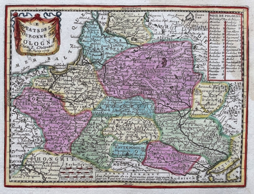Polen Poland - Jacques Chiquet - 1719