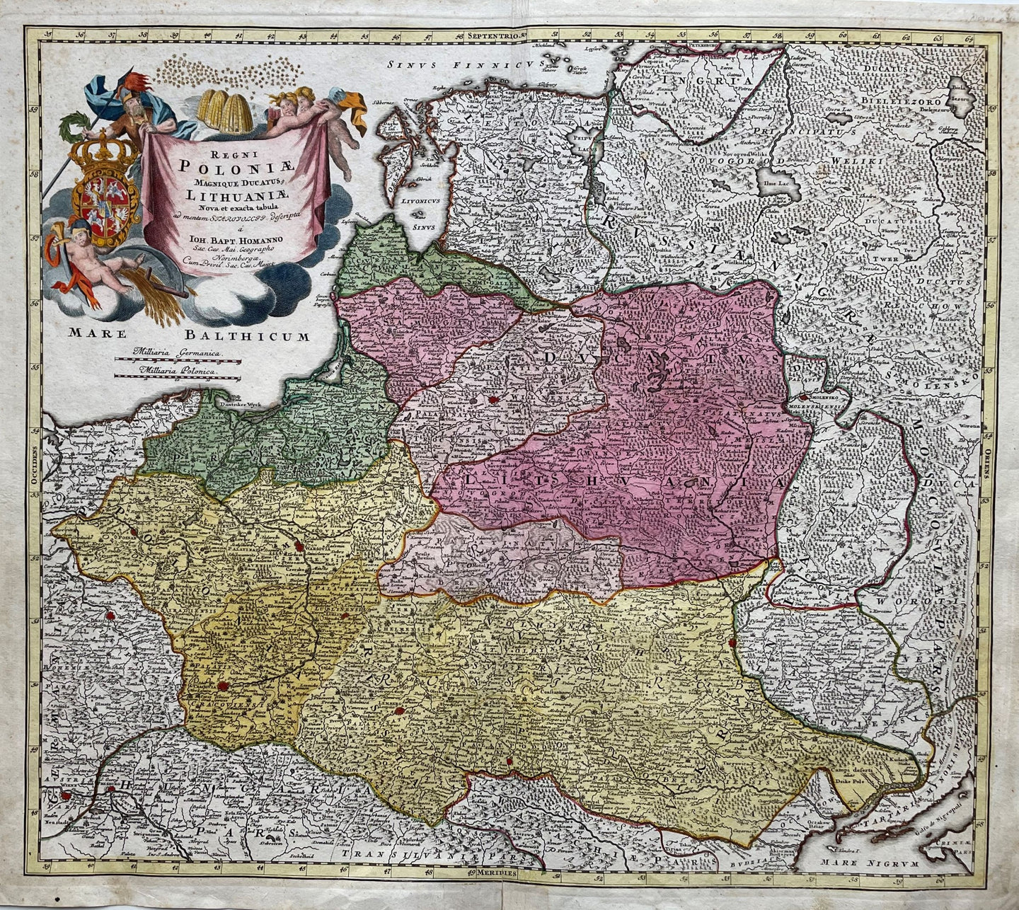 Polen Litouwen Belarus Poland Lithuania - JB Homann - circa 1720