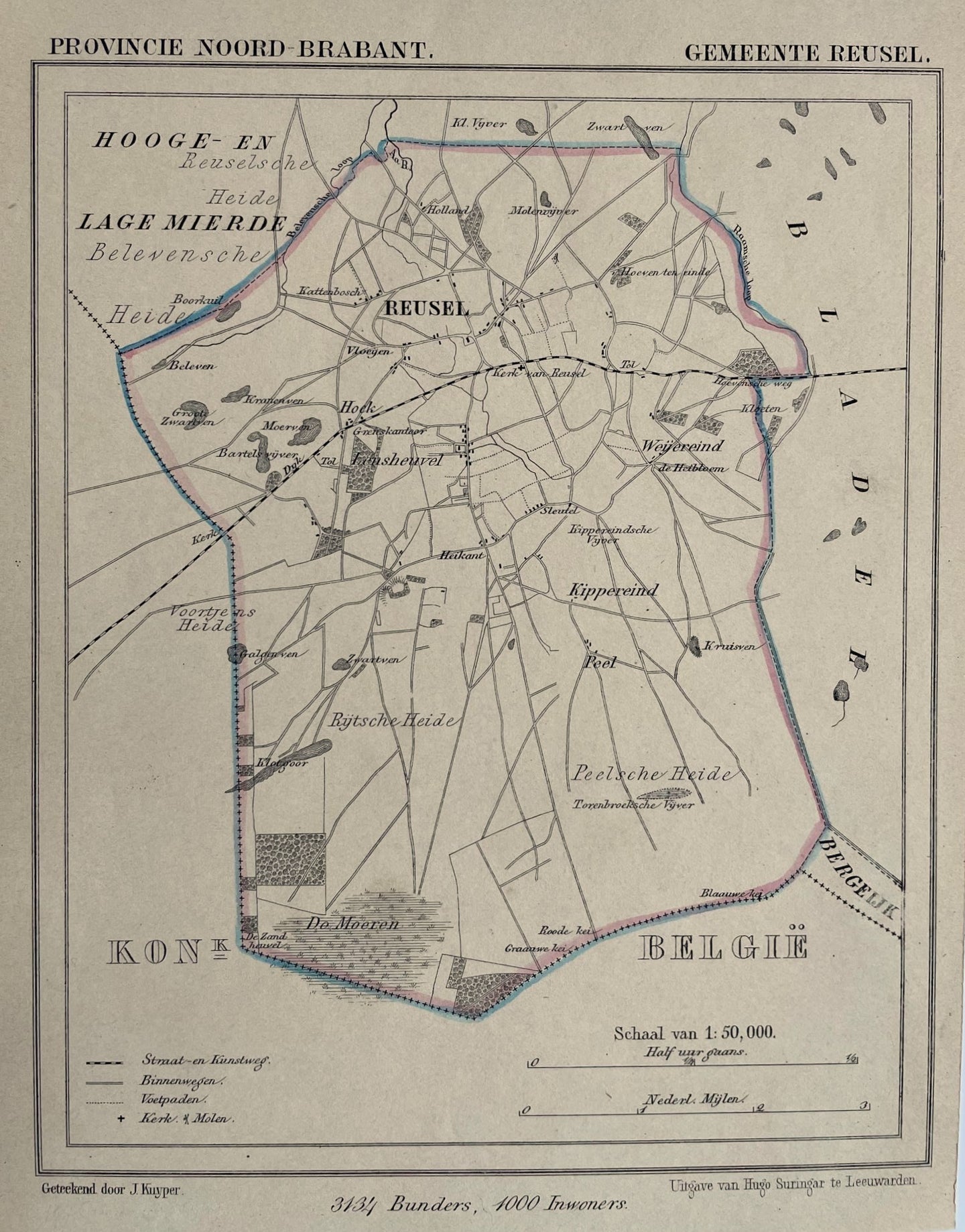 Reusel - J Kuijper / H Suringar - ca. 1867