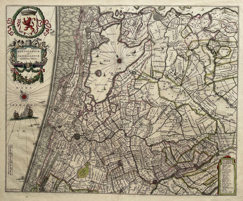 Rijnland en Amstelland - J en WJ Blaeu - 1640