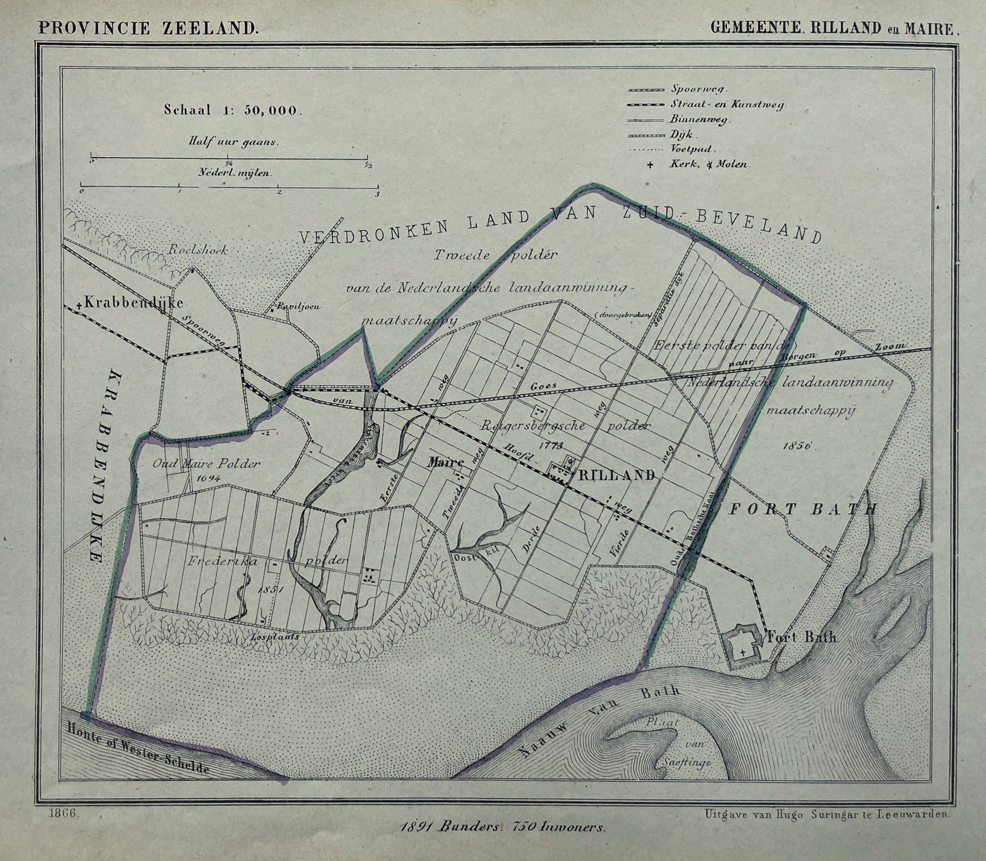 Rilland - Kuijper / Suringar - 1866