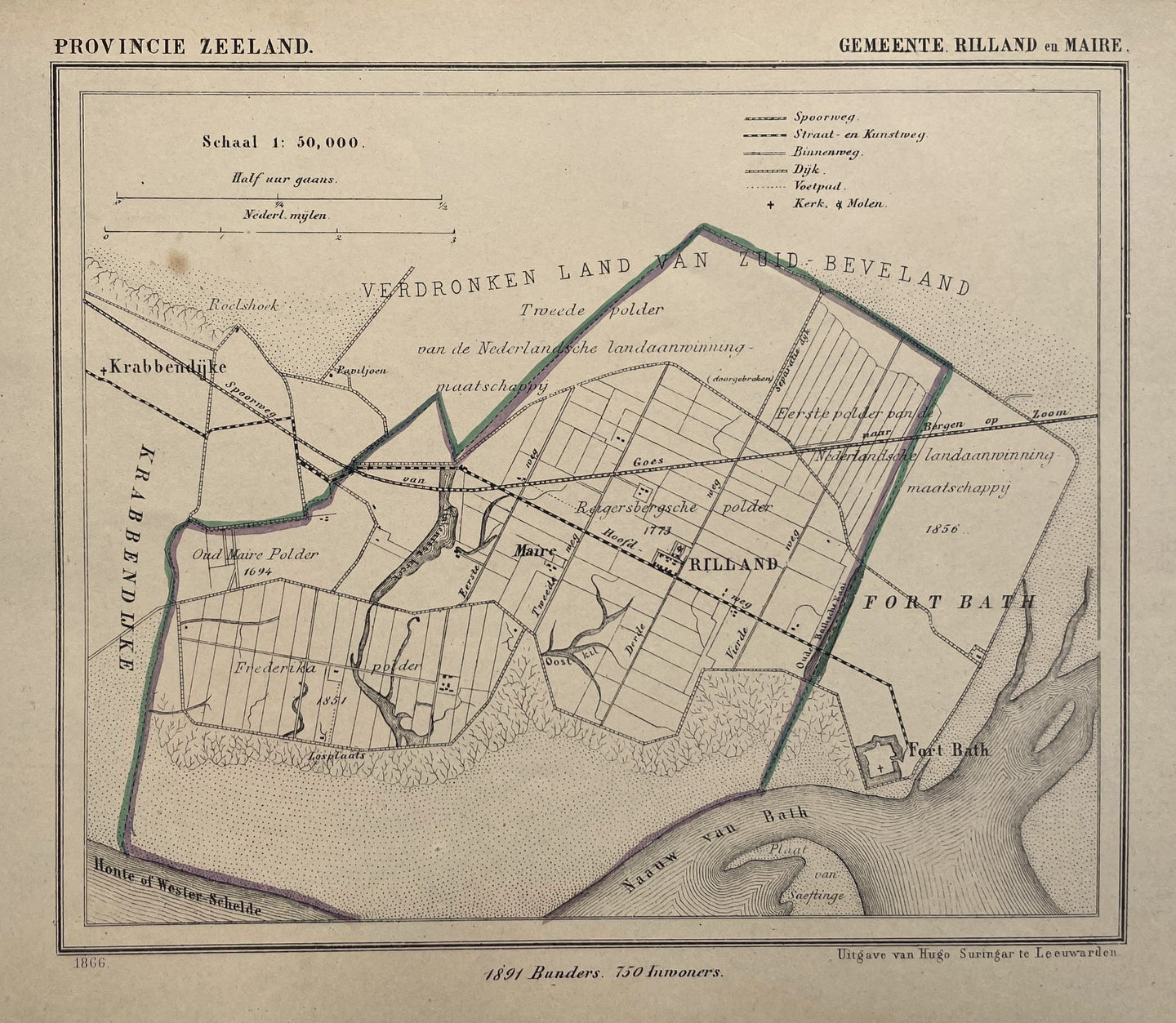Rilland - Kuijper / Suringar - 1866