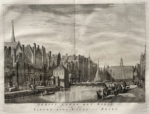 Amsterdam Rokin en Beurs - I Tirion / J Wagenaar - 1765