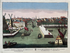 Rotterdam Maas Leuvehaven - Remondini - circa 1770