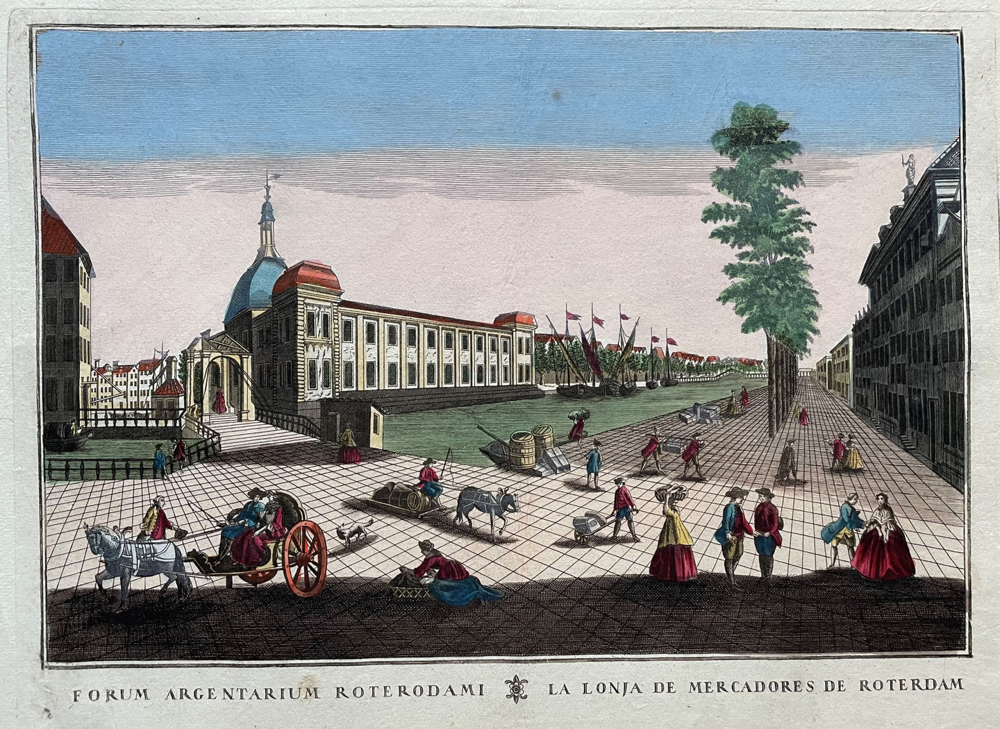 Rotterdam Blaak Beurs - Remondini - circa 1770