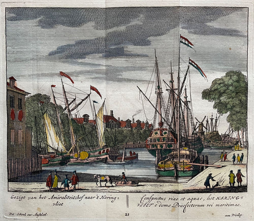 Rotterdam Haringvliet - P Schenk - ca. 1710