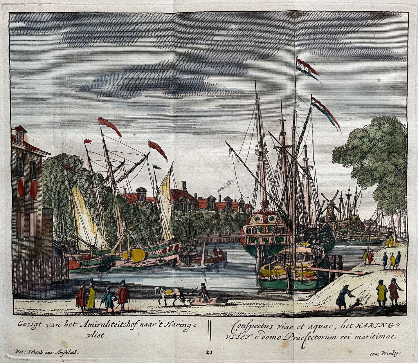 Rotterdam Haringvliet - P Schenk - ca. 1710