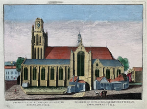 Rotterdam Laurenskerk - Remondini - circa 1770