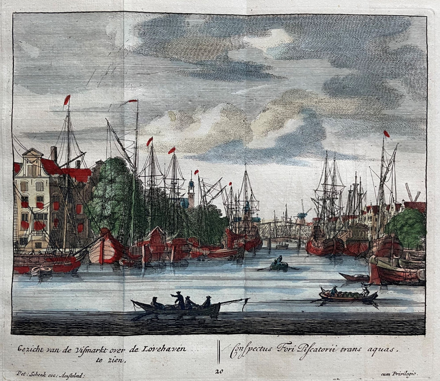 Rotterdam Leuvehaven - P Schenk - ca. 1710