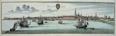 Rotterdam Aanzicht vanaf de Maas - C Merian - 1659