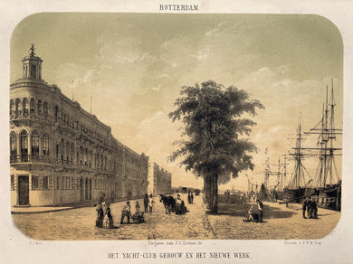 Rotterdam Veerkade Nieuwe Werk Yachtclub - PWM Trap / JC Loman jr - 1857