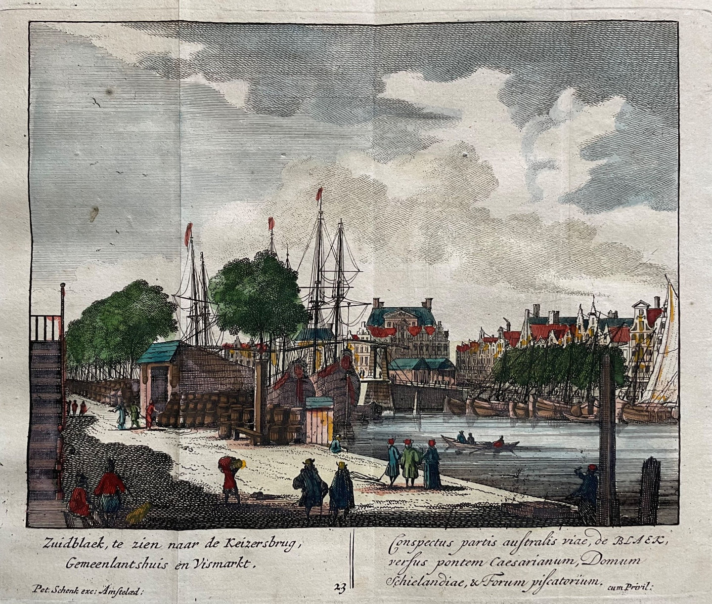 Rotterdam Zuidblaak Schielandshuis - P Schenk - ca. 1710