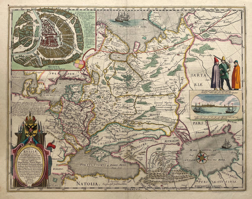 Rusland Russia - Hessel Gerritsz. Willem en Joan Blaeu - circa 1659