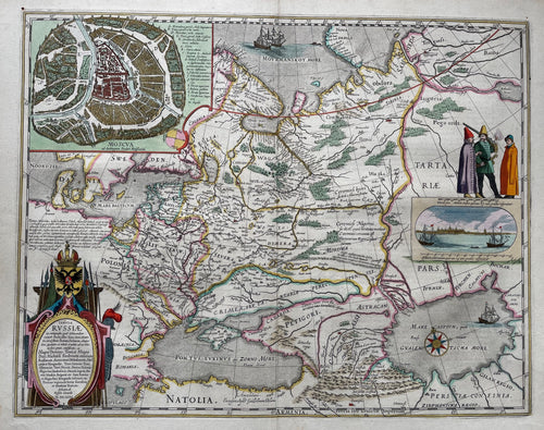 Rusland Russia - Hessel Gerritsz. Willem en Joan Blaeu - circa 1659