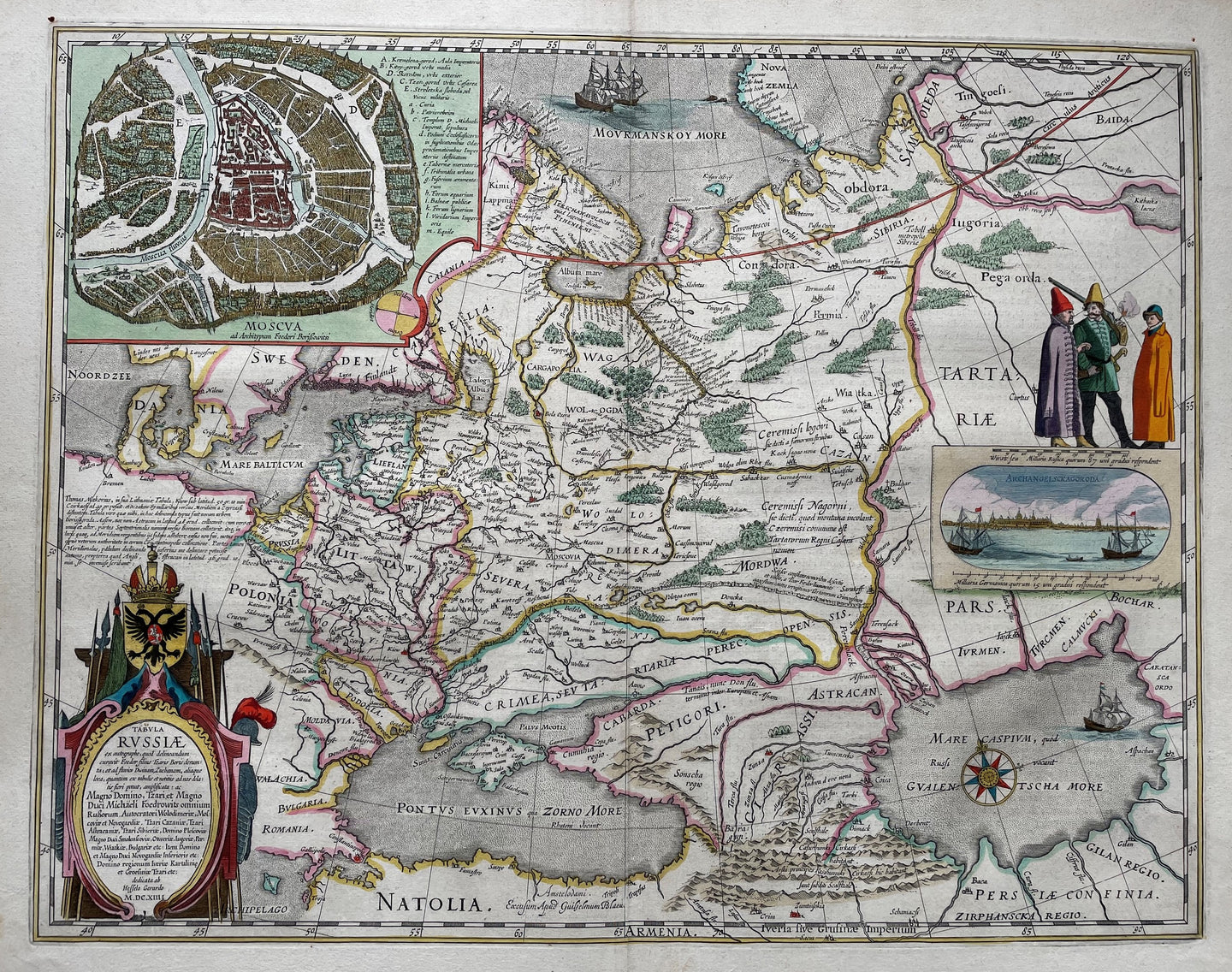 Rusland Russia - Hessel Gerritsz. Willem en Joan Blaeu - circa 1659