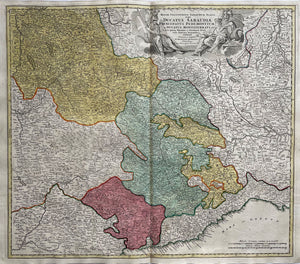 Italië Piëmont Frankrijk Savoie France Italy Piedmont - JB Homann - circa 1720