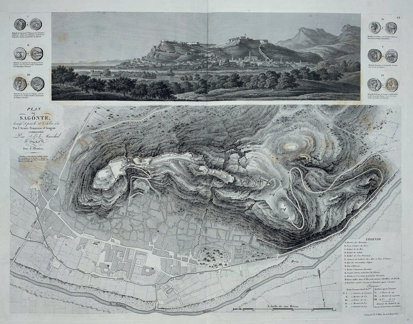 Spanje Sagunto Spain - Marechal Suchet / Adolphe Bossange - 1828