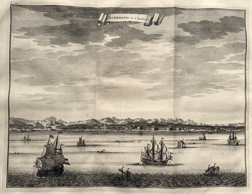 Indonesië Sulawesi Celebes Makassar Somba Opu Indonesia - F Valentijn - 1724