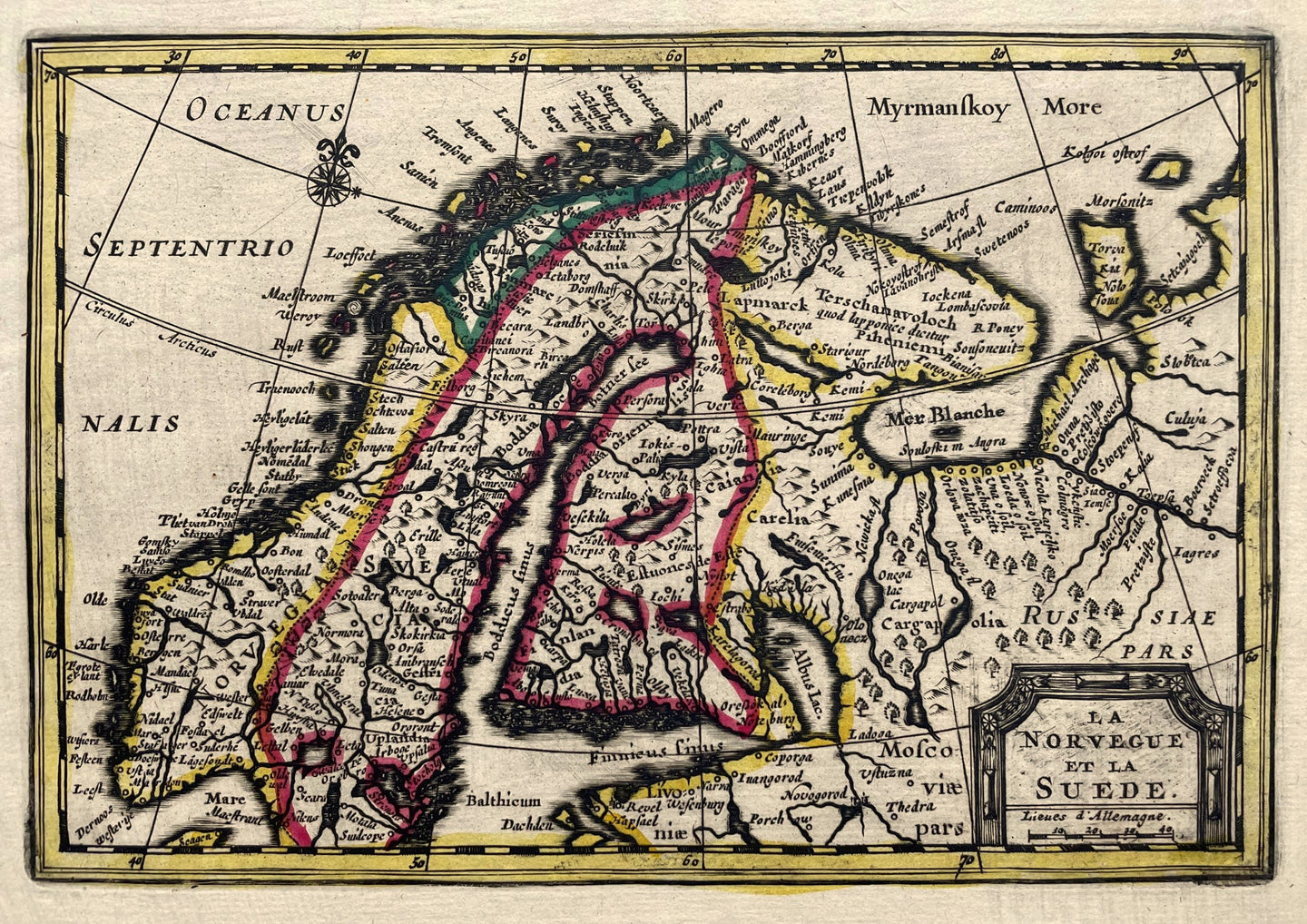 Scandinavië Noorwegen Zweden Finland Scandinavia - Pieter van der Aa - circa 1714