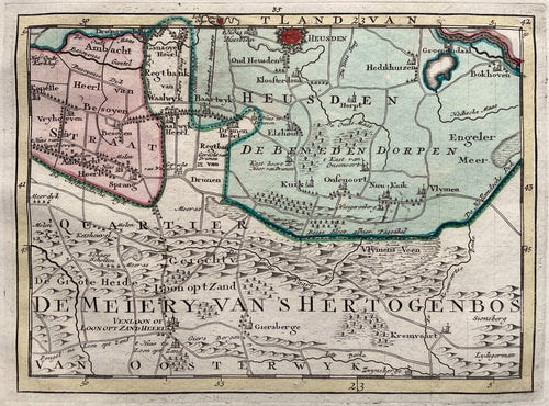 Noord-Brabant Heusden Drunen Waalwijk Kaatsheuvel - P Schenk - circa 1748