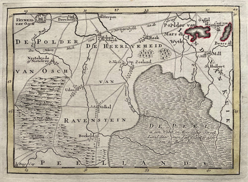 Noord-Brabant Oss Uden Volkel - P Schenk - circa 1748