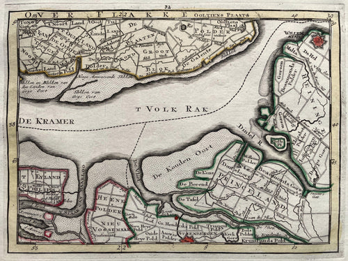 Noord-Brabant Willemstad Dinteloord - P Schenk - circa 1748