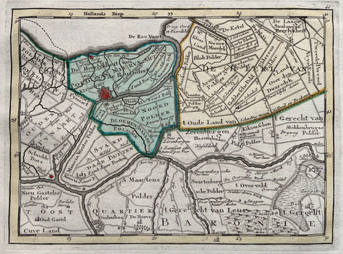 Noord-Brabant Oudenbosch Zevenbergen Klundert - P Schenk - circa 1748