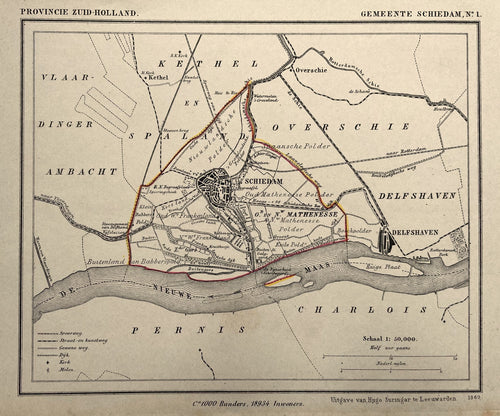 Schiedam - Kuijper/ Suringar - 1869