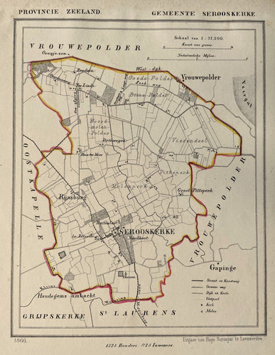 Serooskerke (Walcheren) - Kuijper / Suringar - 1866