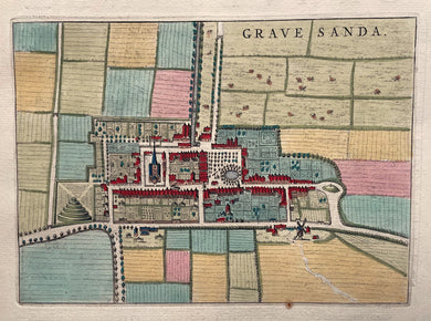 Gravenzande 's Stadsplattegrond 's-Gravenzande - Joan Blaeu - 1649