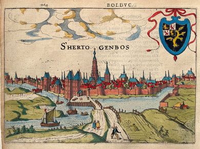 Den Bosch aanzicht van 's-Hertogenbosch - J Jansz / L Guicciardini - 1613