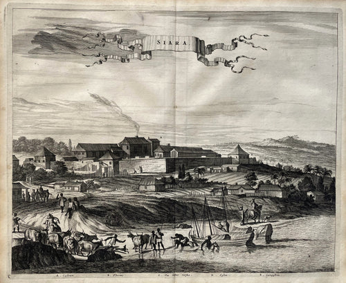 Brazilië Fort Siara Ceará Brazil - A Montanus - 1671