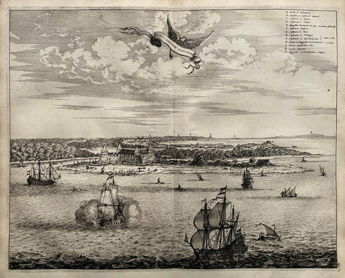 Brazilië Salvador Bay Brazil - A Montanus - 1671