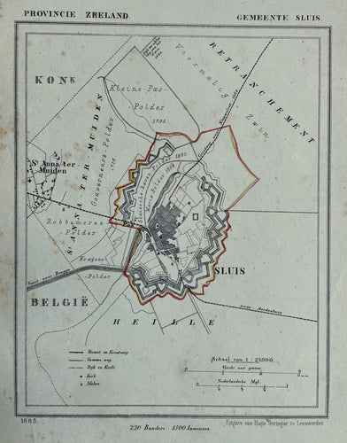 Sluis - Kuijper / Suringar - 1865
