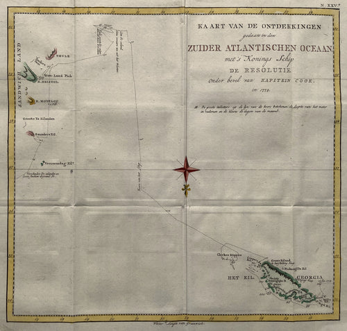 Atlantic South Georgia Sandwich Islands - J Cook - circa 1797