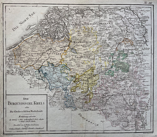 België Luxemburg Limburg Noord-Brabant Zeeland - DF Sotzmann / P Schmidt - circa 1795